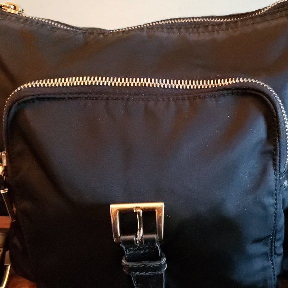 PRADA Black Nylon and Leather Crossbody Shoulder Bag Purse/ Good Condition - Picture 3 of 15